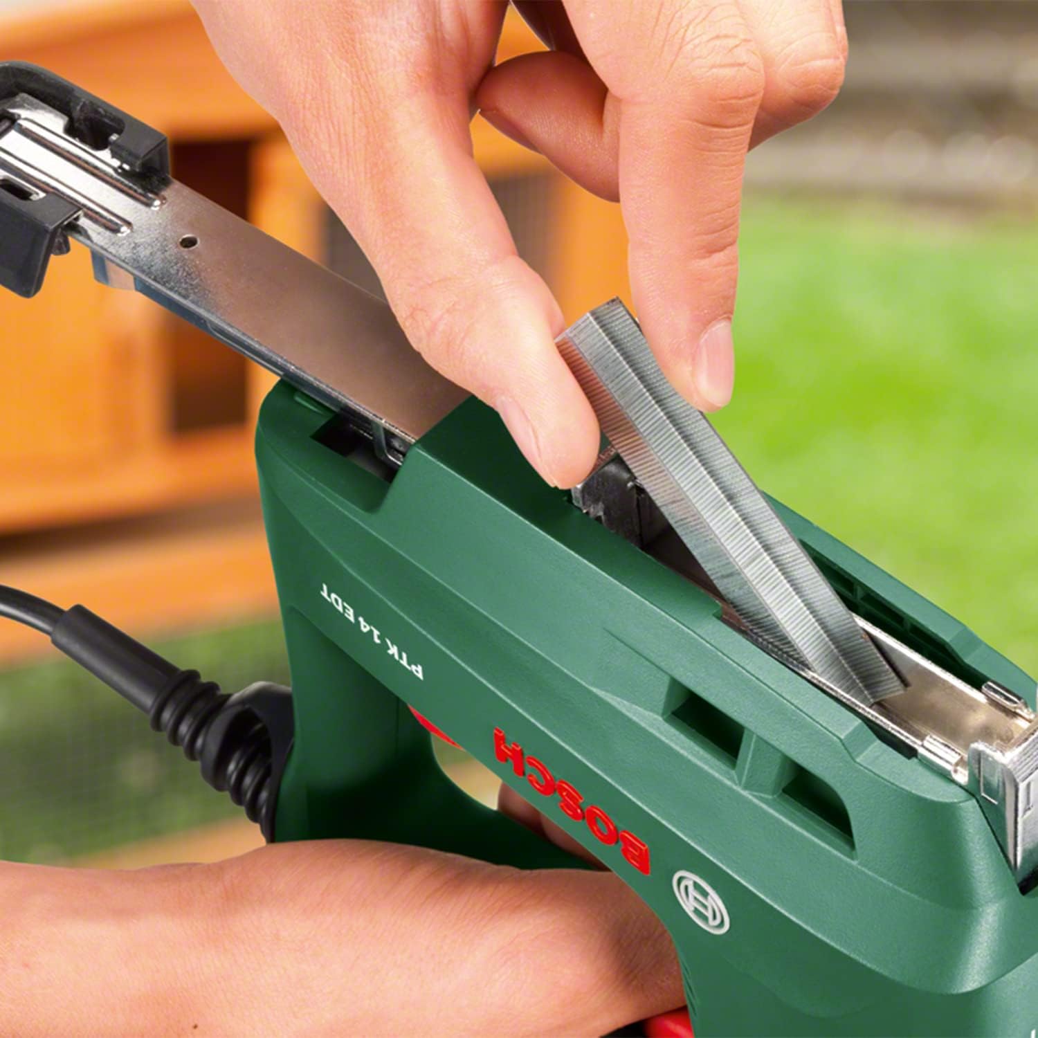 Thumbnail 1 de Bosch Home and Garden PTK 14 EDT Duo Tac Tac Verde graffatrice per materiali isolanti