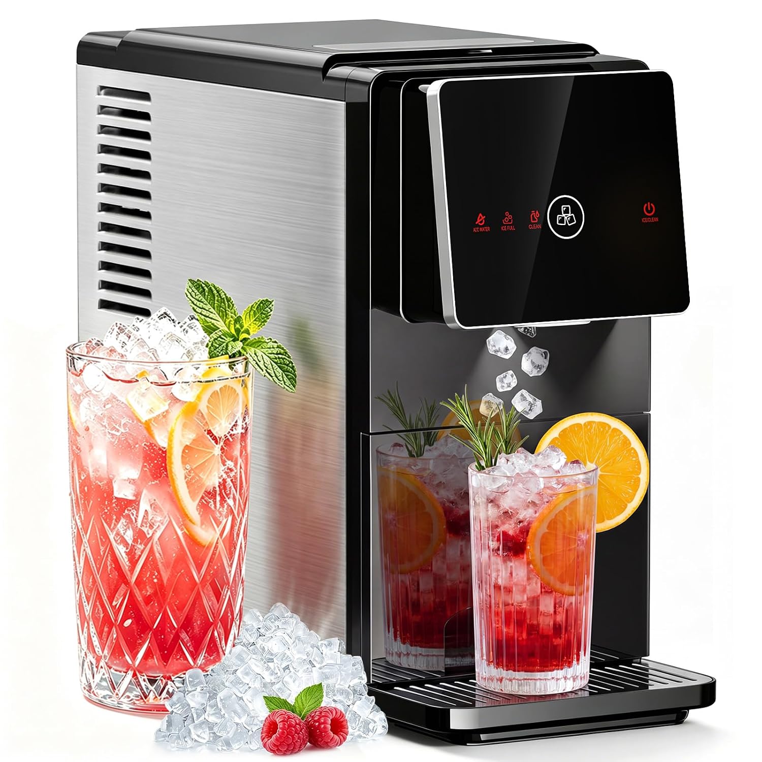 Detalle de Antarctic Star HZB-15DN Nugget Ice Maker with Self-Dispensing and Self-Cleaning