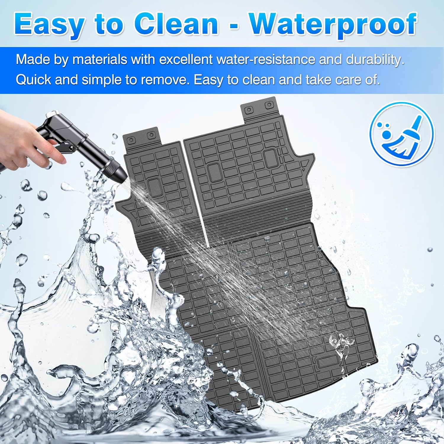 Thumbnail 5 de Cartist All-Weather Floor Mats for Toyota RAV4 (2019–2025): Full Set with Door Sill Guards