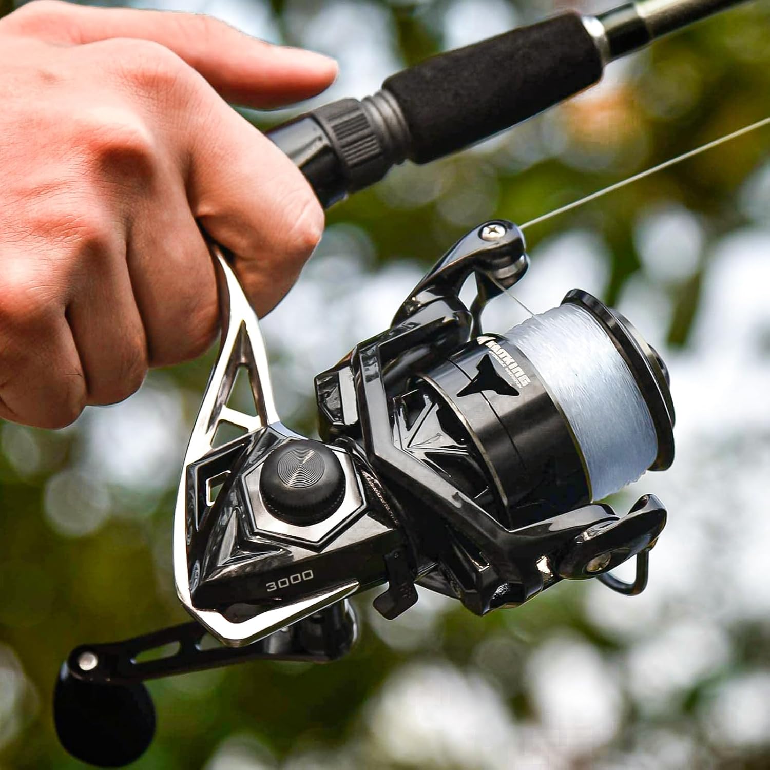 Detalle 2 de KastKing Megatron Spinning Reel: Heavy-Duty Aluminum Frame for Freshwater & Saltwater Angling