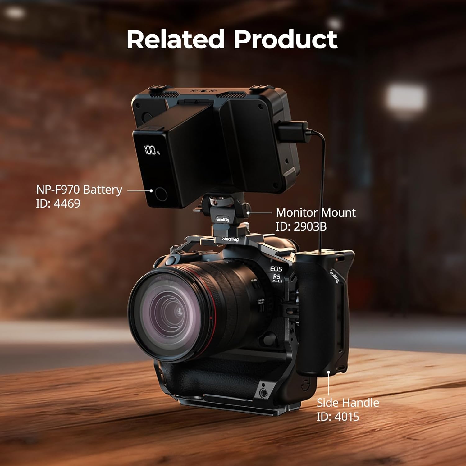 Thumbnail 6 de SmallRig Gabbia per Canon EOS R5 Mark II con Battery Grip BG-R20 (5623)