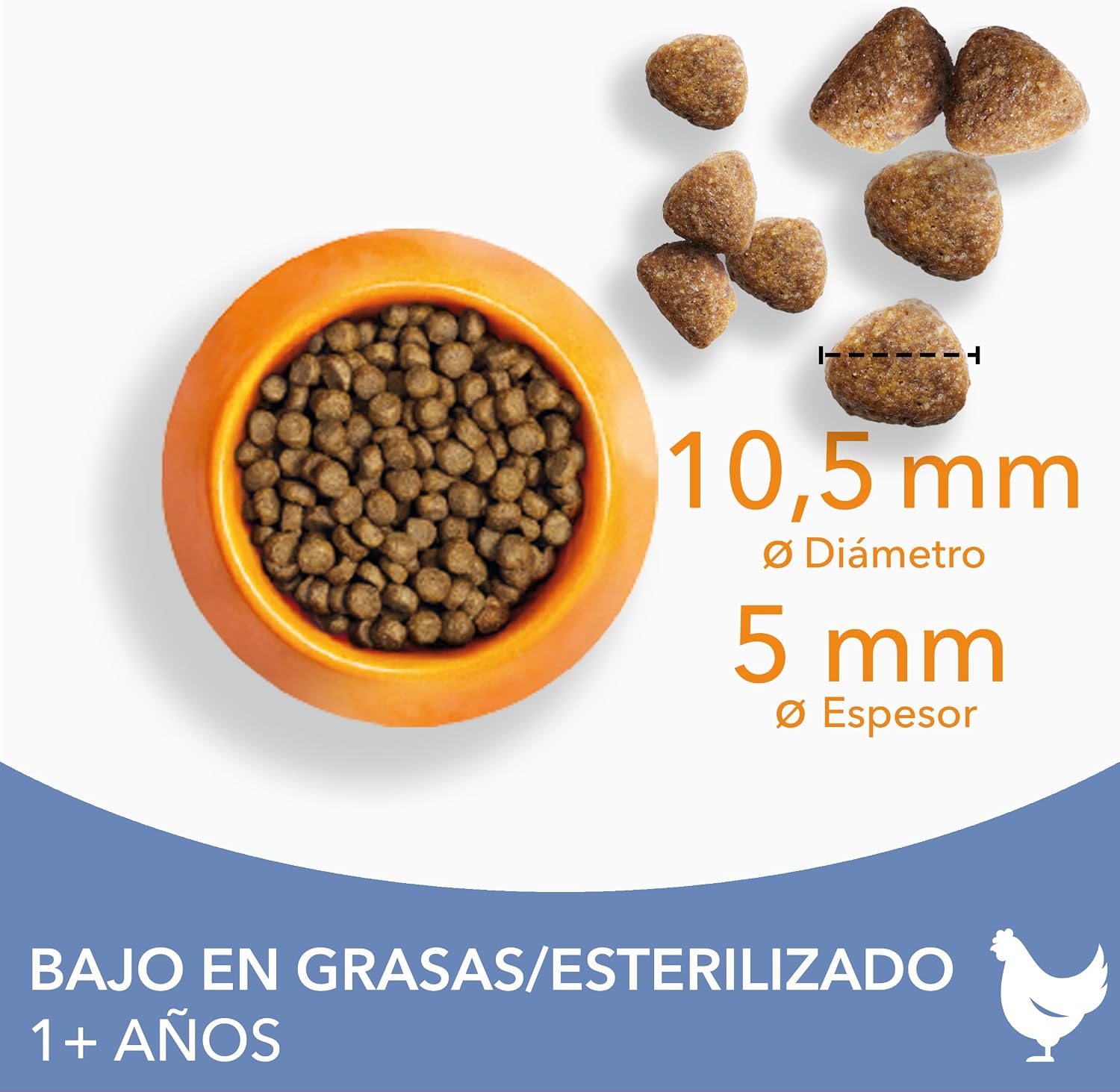 Thumbnail 1 de IAMS Alimento seco para gatos esterilizados con pollo fresco (3 kg)