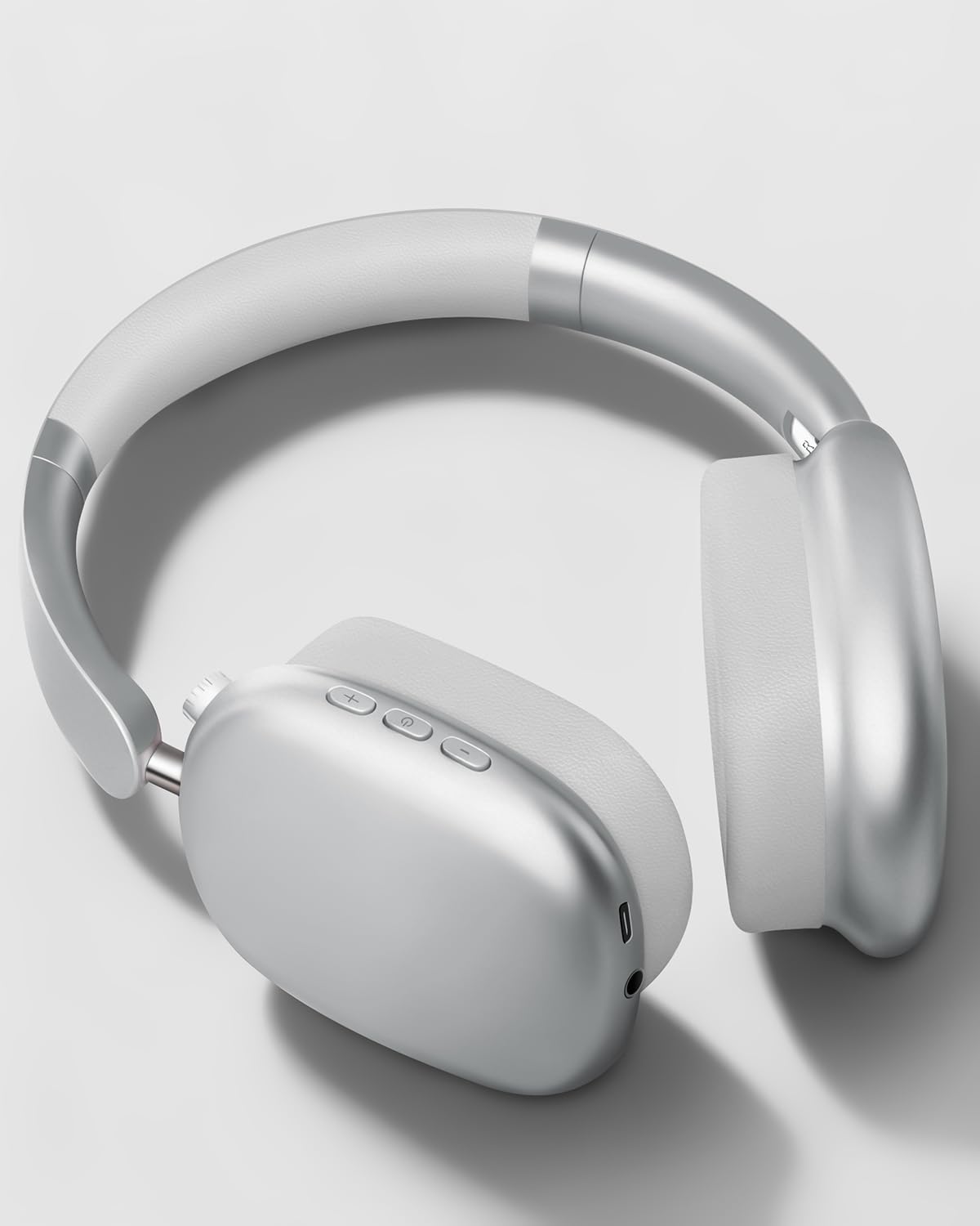 Detalle de Wentronic Y01 Noise-Cancelling-Kopfhörer – Kabellos, 48h Akku, Hi-Res Klang