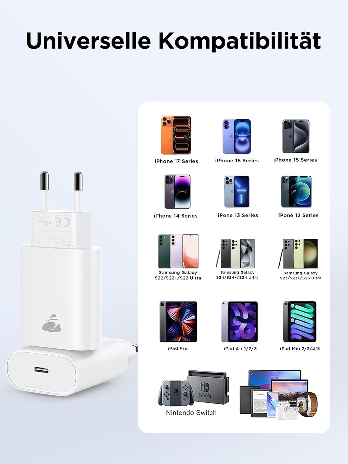 Thumbnail 4 de Aioneus USB C Ladegerät 20W 2er-Pack