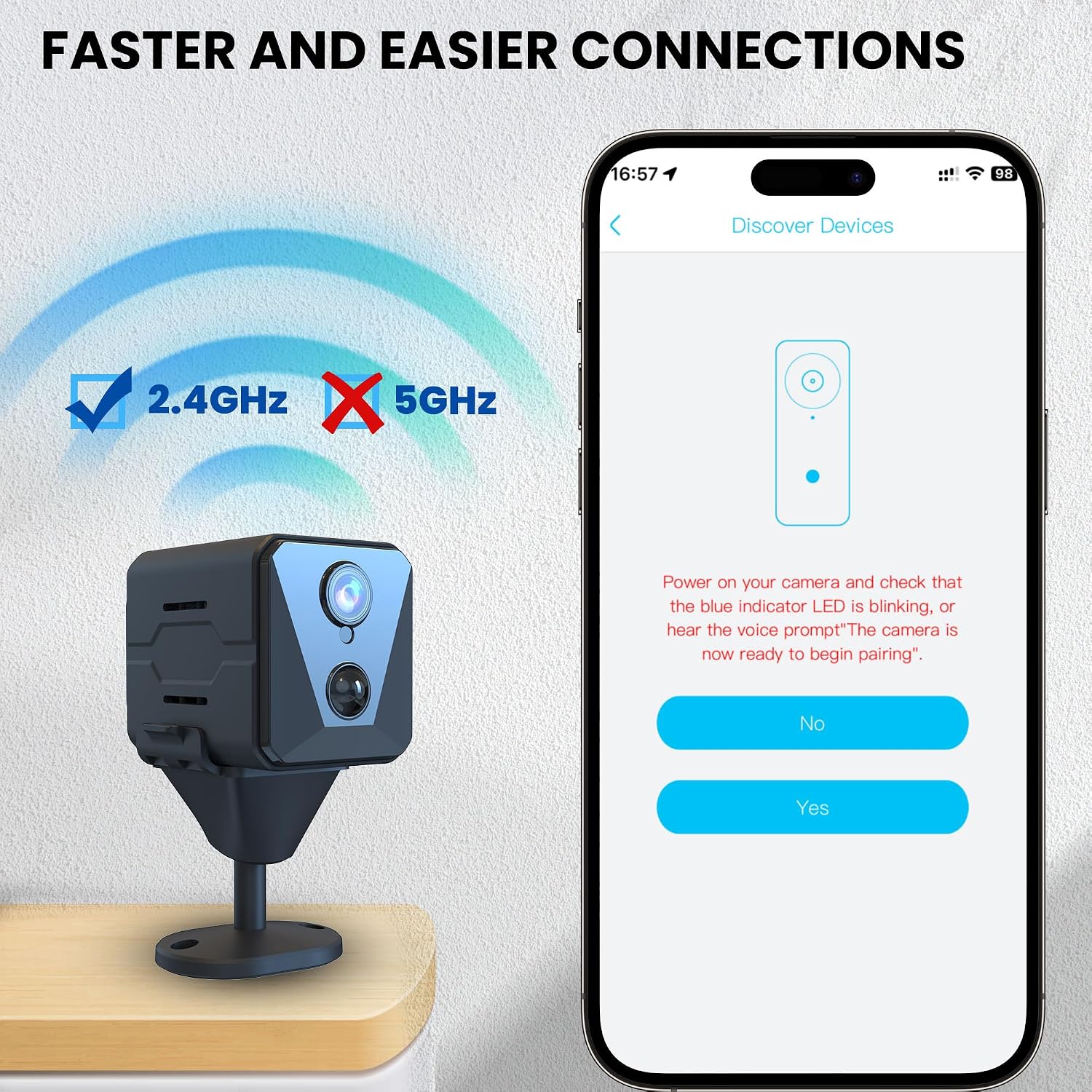 Thumbnail 6 de Funstorm B11 Indoor Security Camera with Wi-Fi, Night Vision and Motion Alerts