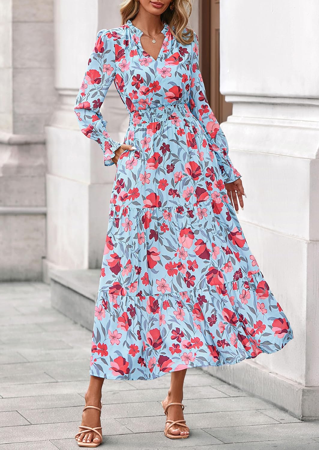 Thumbnail 2 de PRETTYGARDEN Floral Maxi Dress