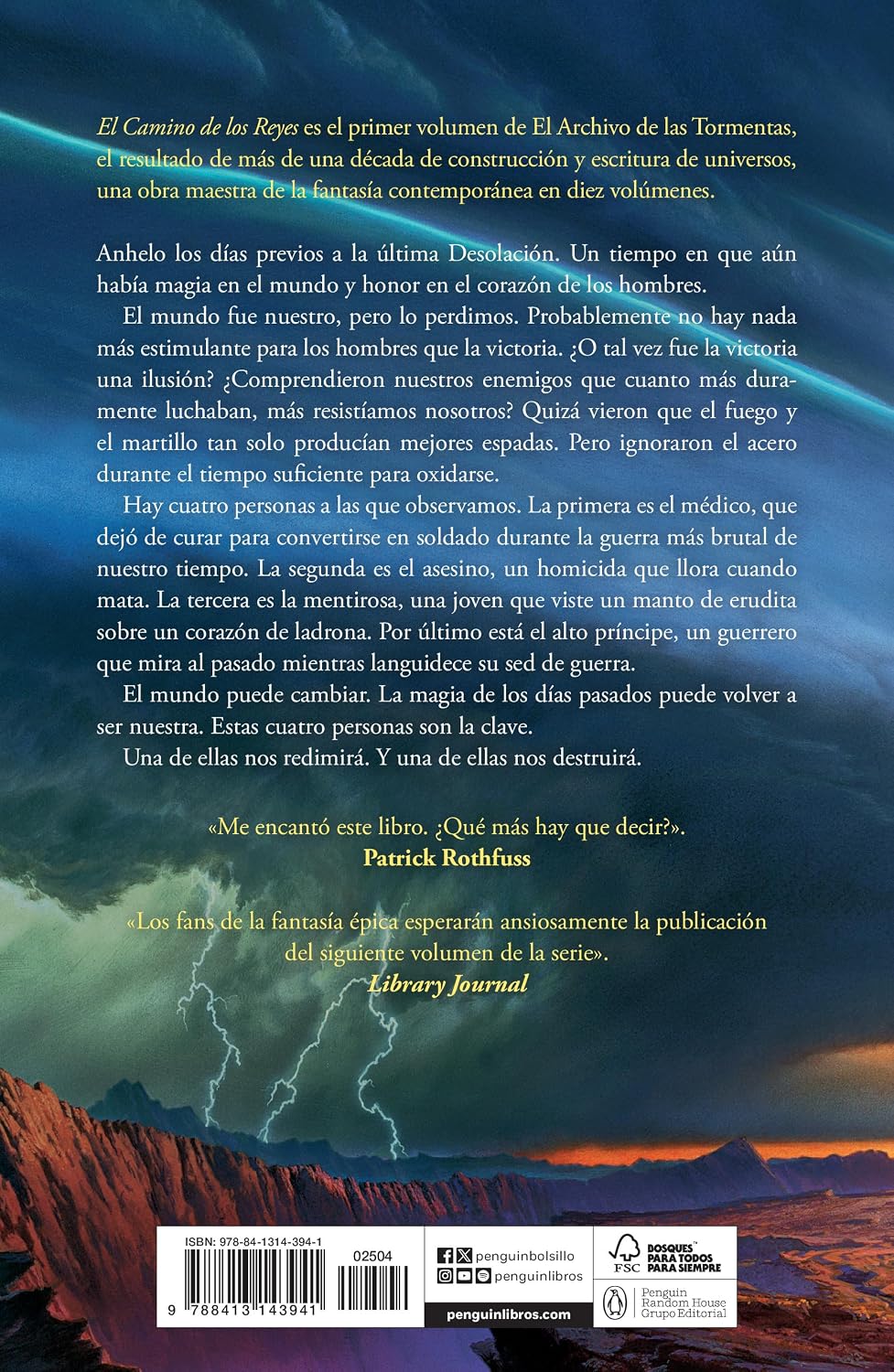 Detalle 2 de El camino de los reyes / The Way of Kings – roman, del 1, 1 200 sidor