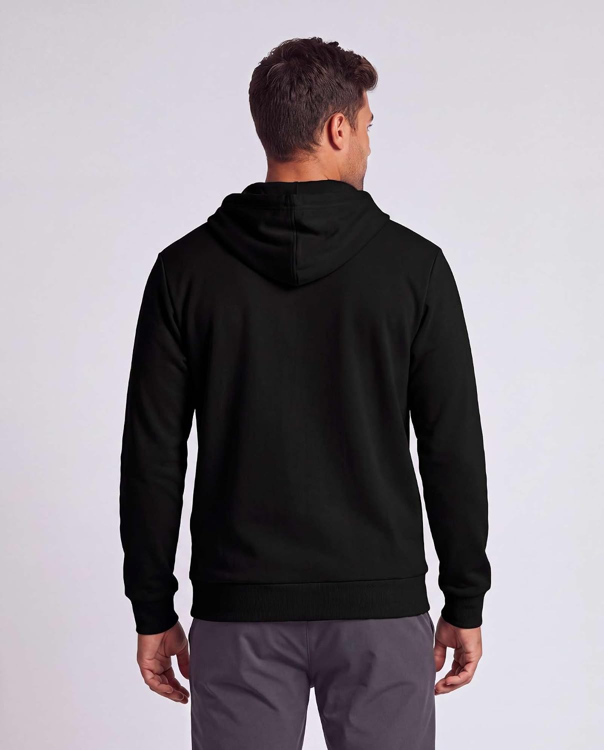 Detalle de Men's Full-Zip Hoodies in Brushed Fleece