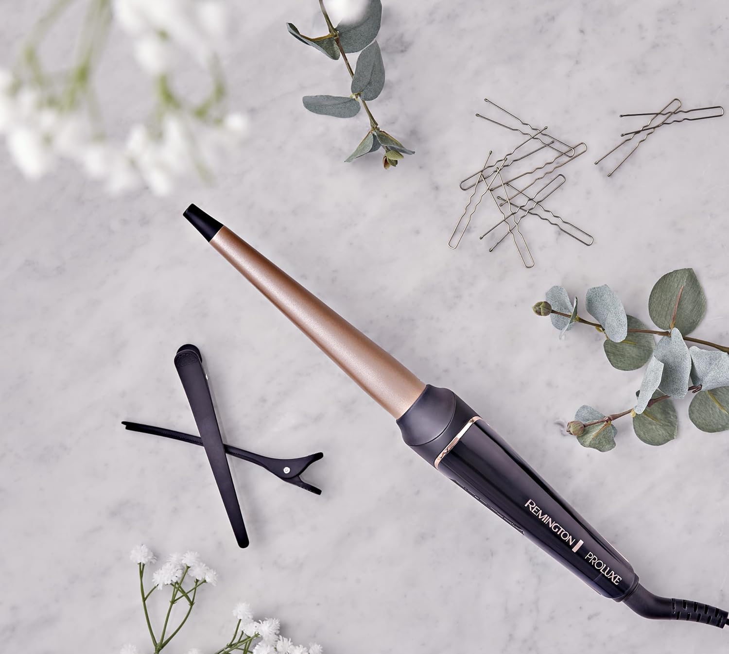 Thumbnail 1 de Remington PROluxe Midnight CI91W1B : boucleur conique OPTIheat pour grandes boucles 25-38 mm
