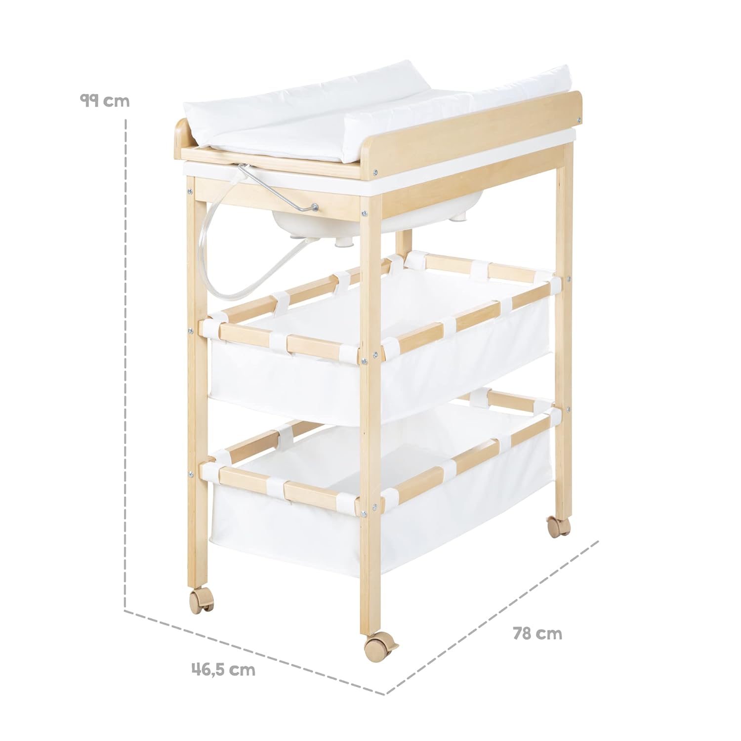 Thumbnail 5 de roba Bade Wickel Kombi Baby Pool – Wickeltisch klappbar mit integrierter Badewanne
