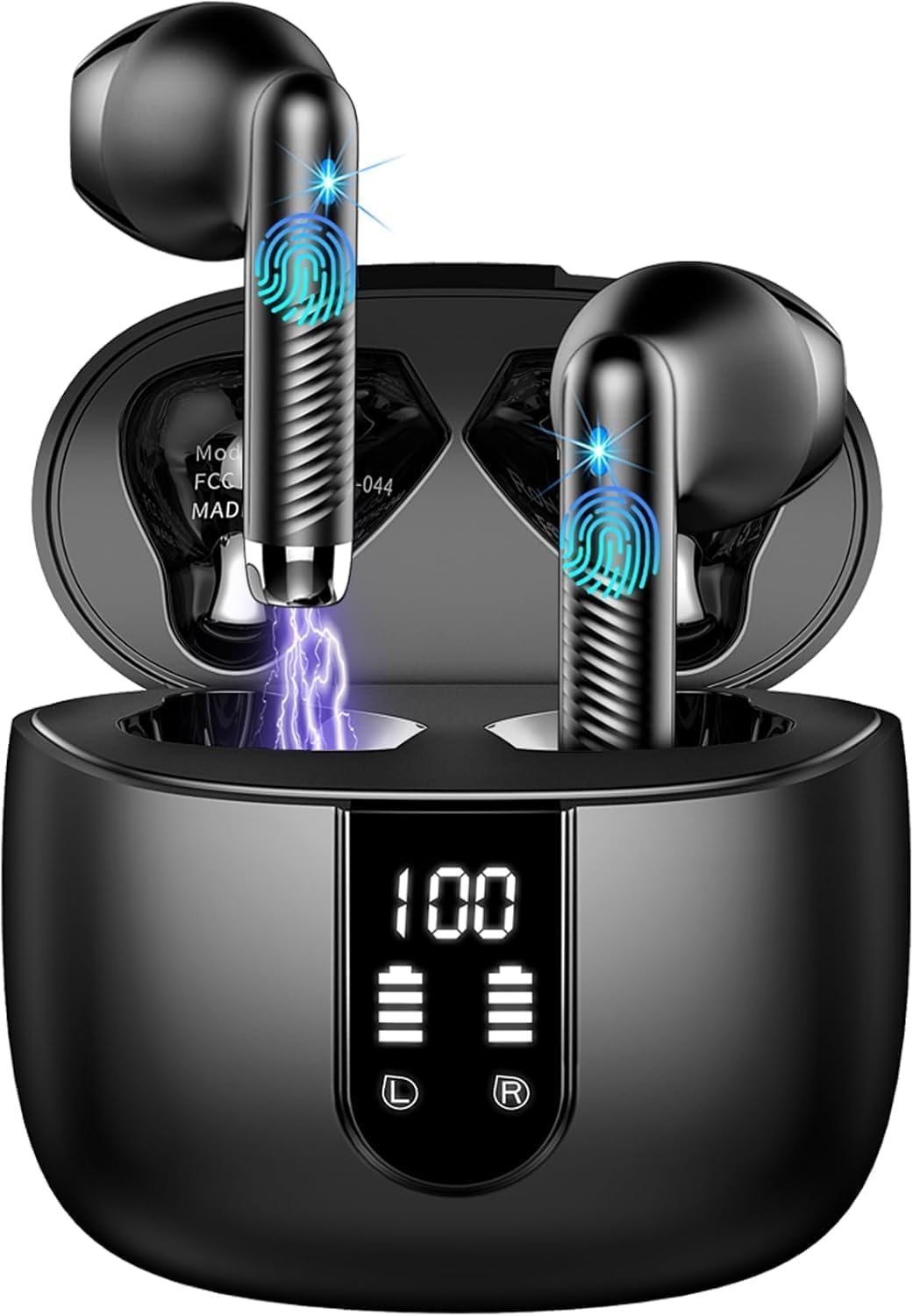 Detalle de Ecouteurs Bluetooth sans Fil 5.4 2026 avec réduction ENC, IP7 et 56H – léger et polyvalent