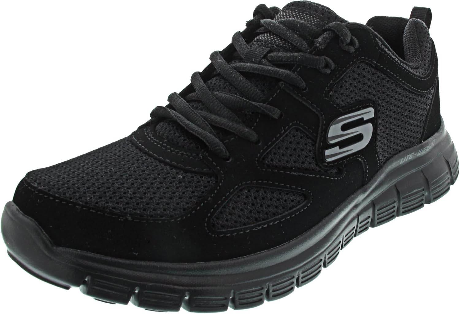 Detalle de Skechers Burns- Agoura Herren Turnschuhe – Schwarz, 44 EU