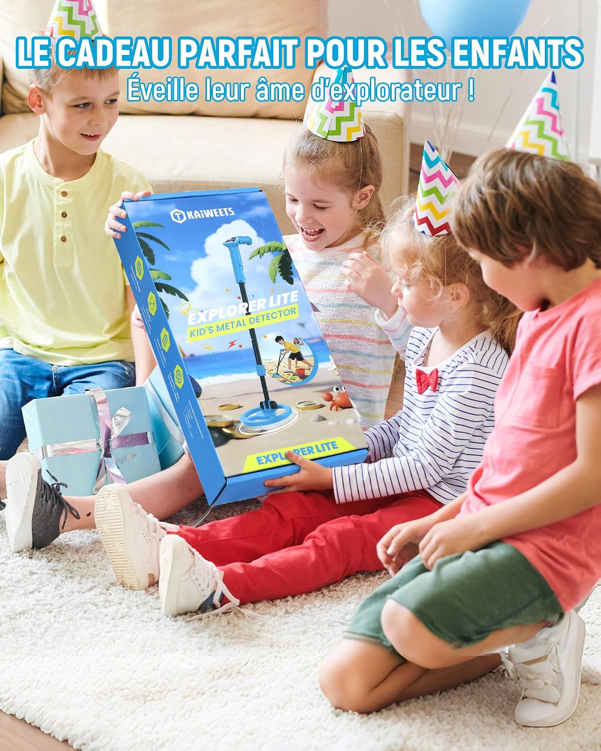 Thumbnail 6 de KAIWEETS Détecteur de Métaux Enfants 390 g