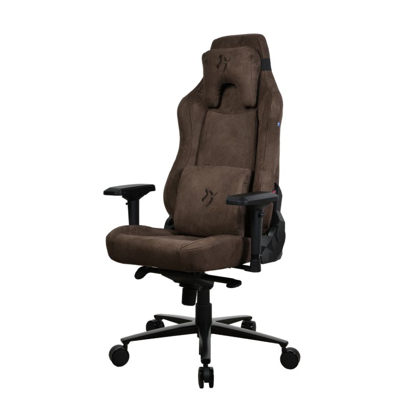Detalle 2 de Arozzi Vernazza Supersoft: Silla Gaming marrón para comodidad prolongada