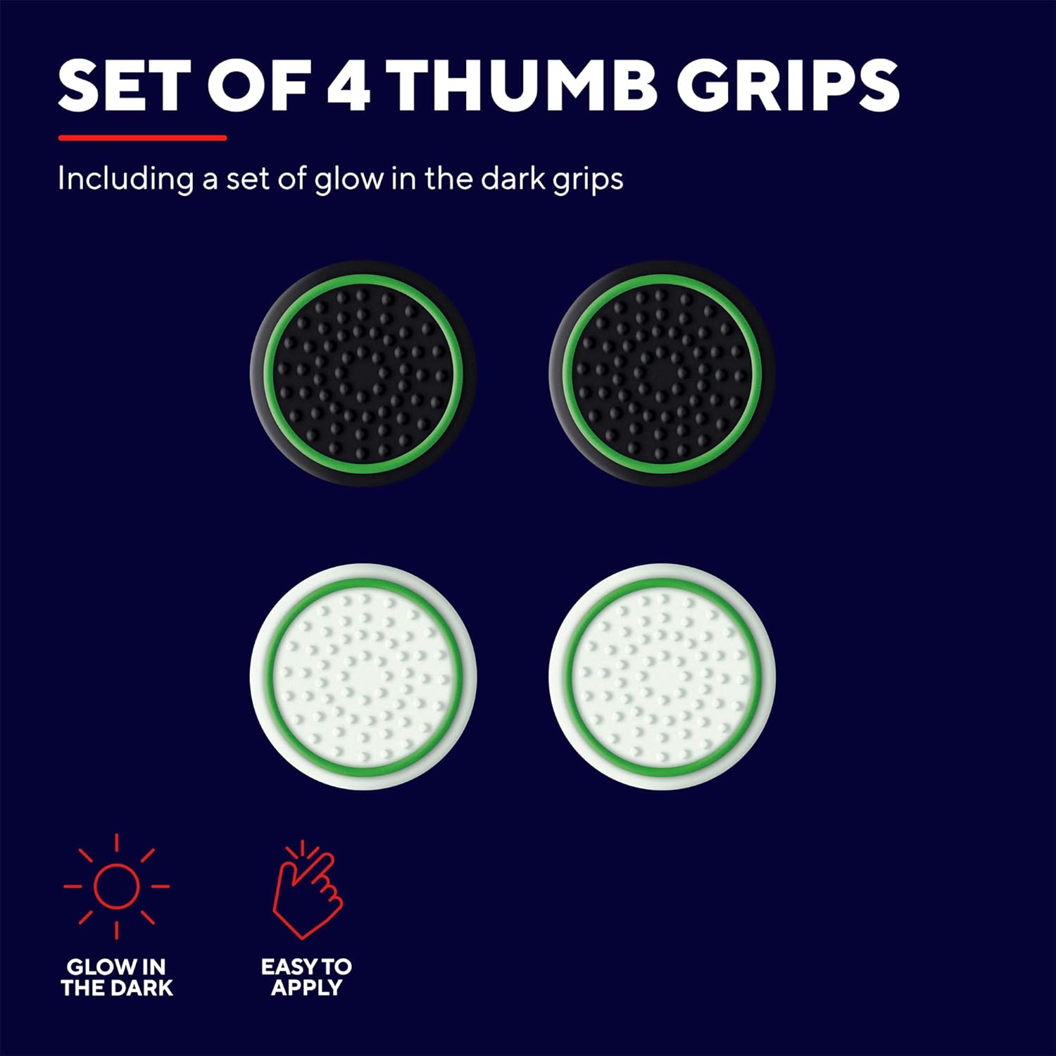 Thumbnail 2 de Trust Gaming GXT 267 4-pack Xbox Thumb Grips (Glow in the Dark) for Series X/S Controllers