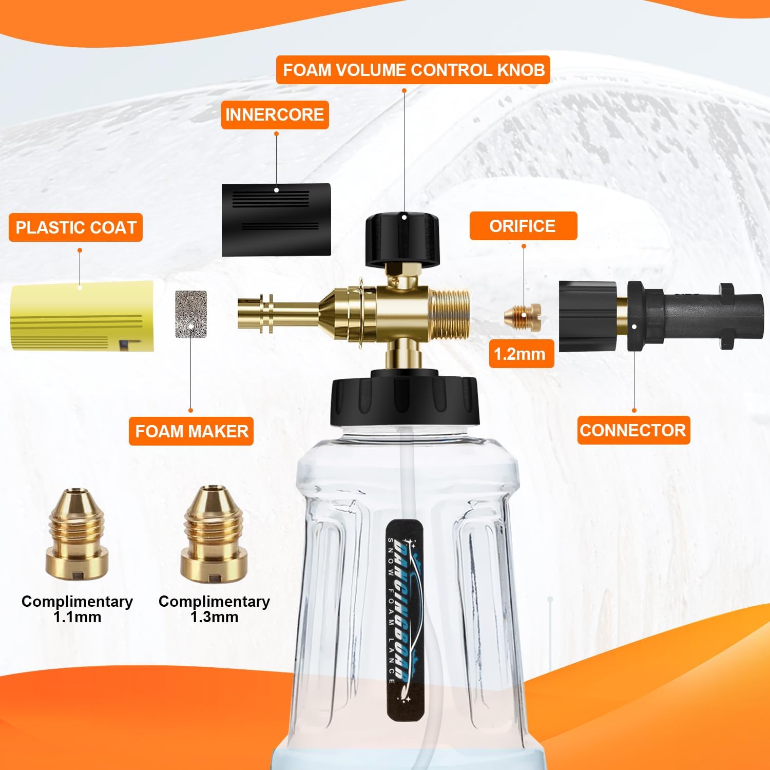 Thumbnail 5 de DANCINGBOAR Snow Foam Lance 1L for Karcher K Series