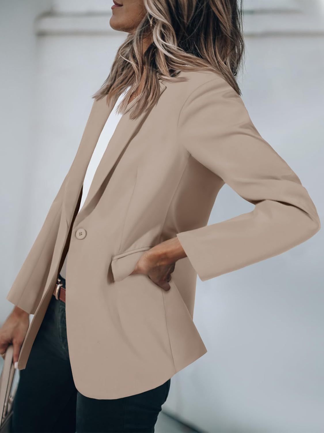 Thumbnail 2 de Cicy Bell Women's Casual Open-Front Blazer — Slim Fit, Long Sleeve Business Casual Jacket
