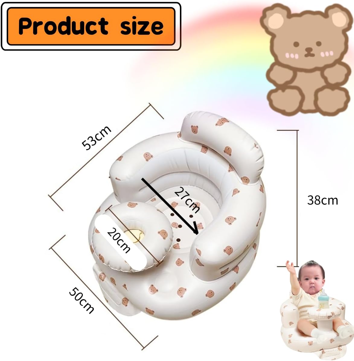 Thumbnail 1 de Baby Inflatable Seat 3–36 Months Infant Seat