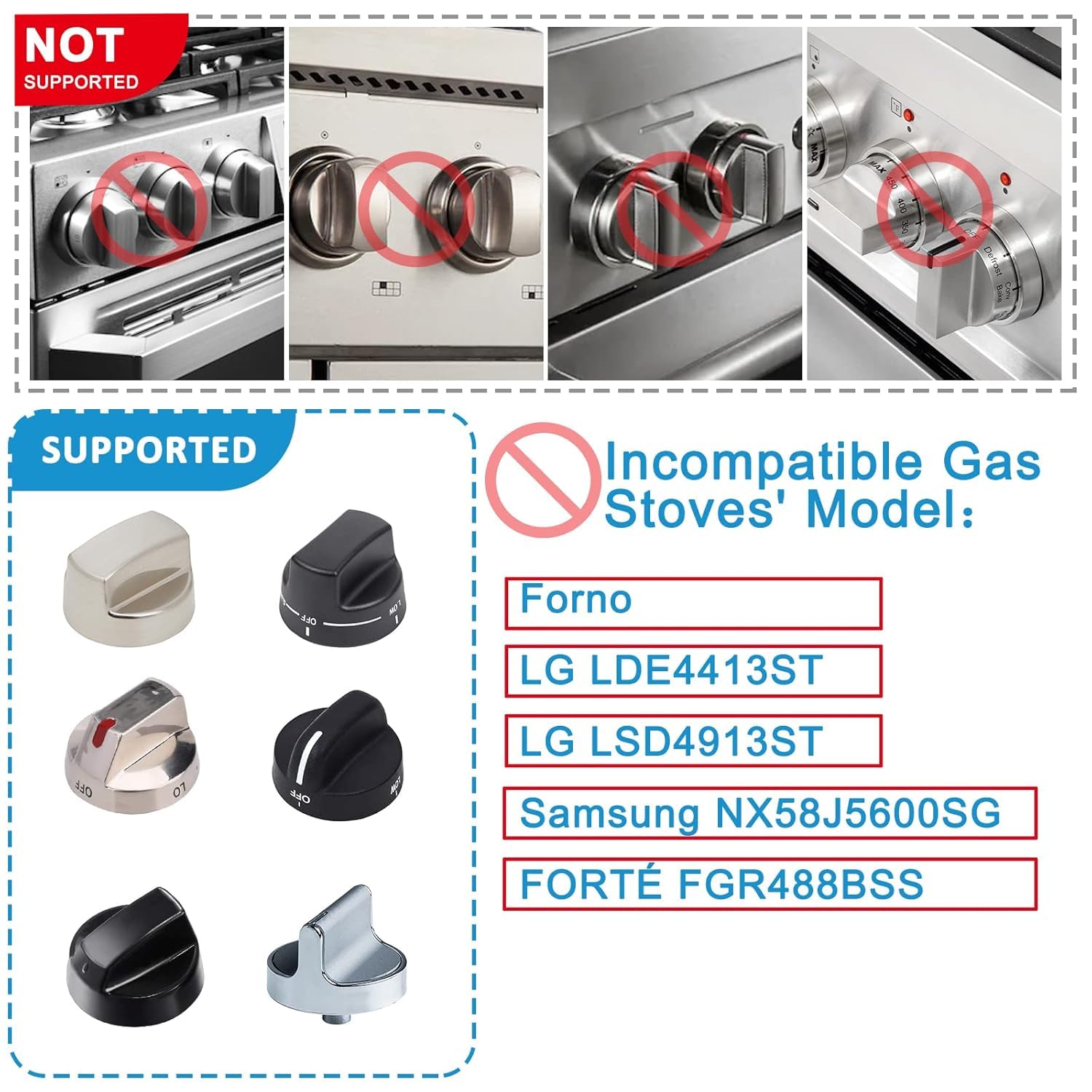 Thumbnail 2 de Gas Stove Knob Covers, PC