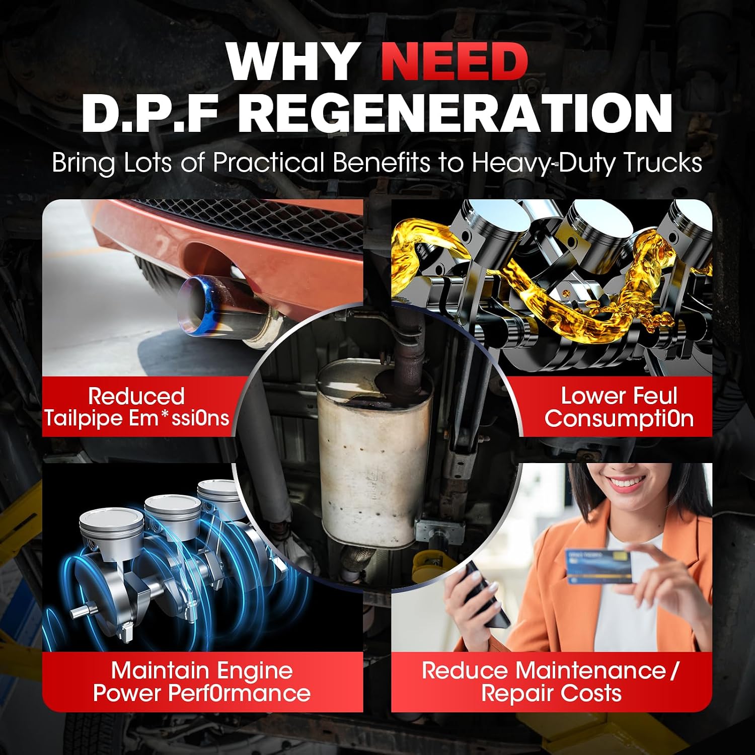 Detalle de LAUNCH CRP129 HD Heavy-Duty Truck Scanner with DPF Regen and 7+ Resets