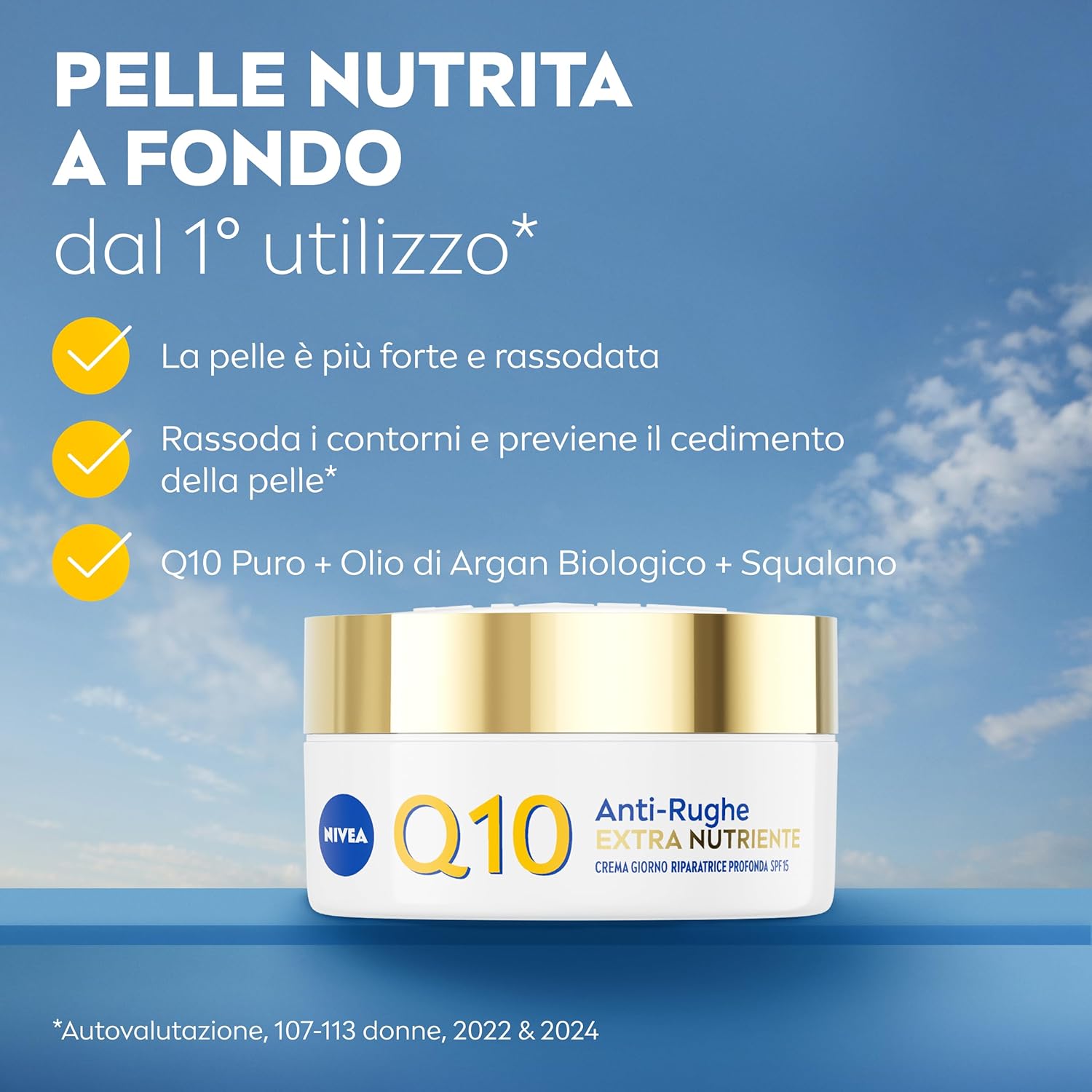 Thumbnail 1 de NIVEA Q10 Anti-Rughe Extra Nutriente Crema Giorno Riparatrice Profonda SPF 15 (50 ml) per pelle secca e molto secca