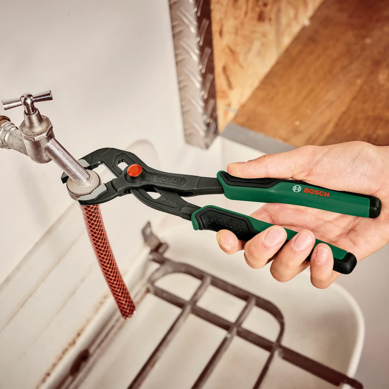 Detalle de Bosch 1600A032V9 ウォーターポンププライヤー 250mm・最大46mm・26段階調節