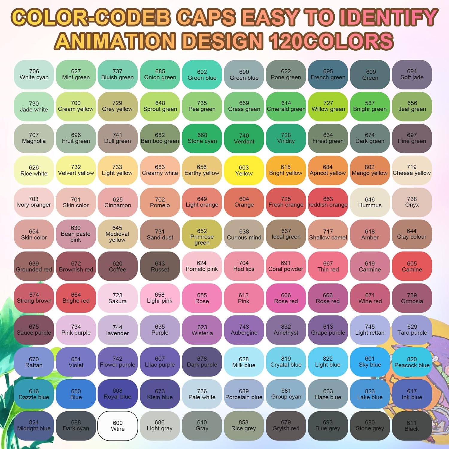 Thumbnail 1 de Gunsamg 120 Colours Acrylic Paint Marker Set with Flexible 1–5mm Brush Tip