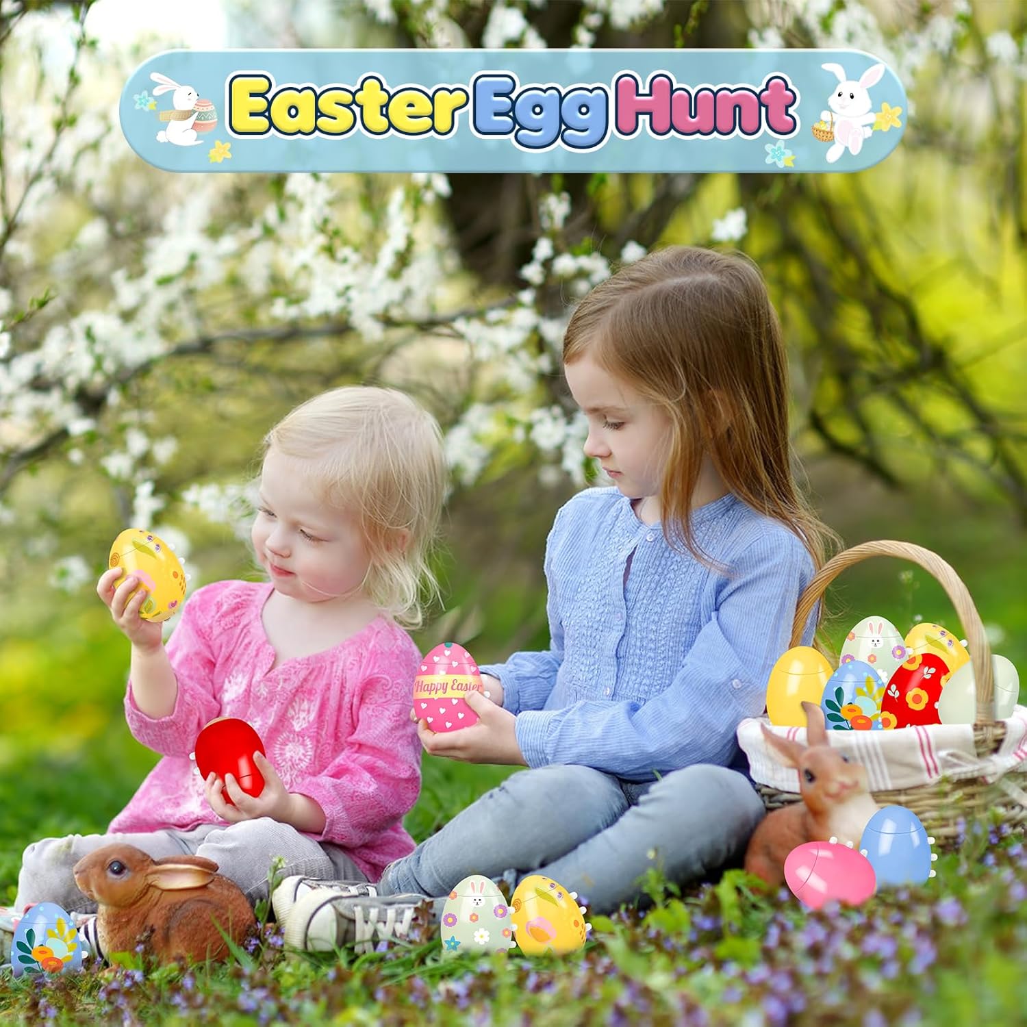 Detalle 2 de Joozmui 5 pcs Light-Up Spinning Top Easter Eggs set with lights, music and DIY colouring