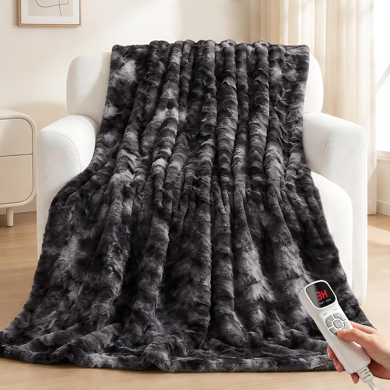 Detalle de Electric Heated Throw Blanket 50 x 60-Inch