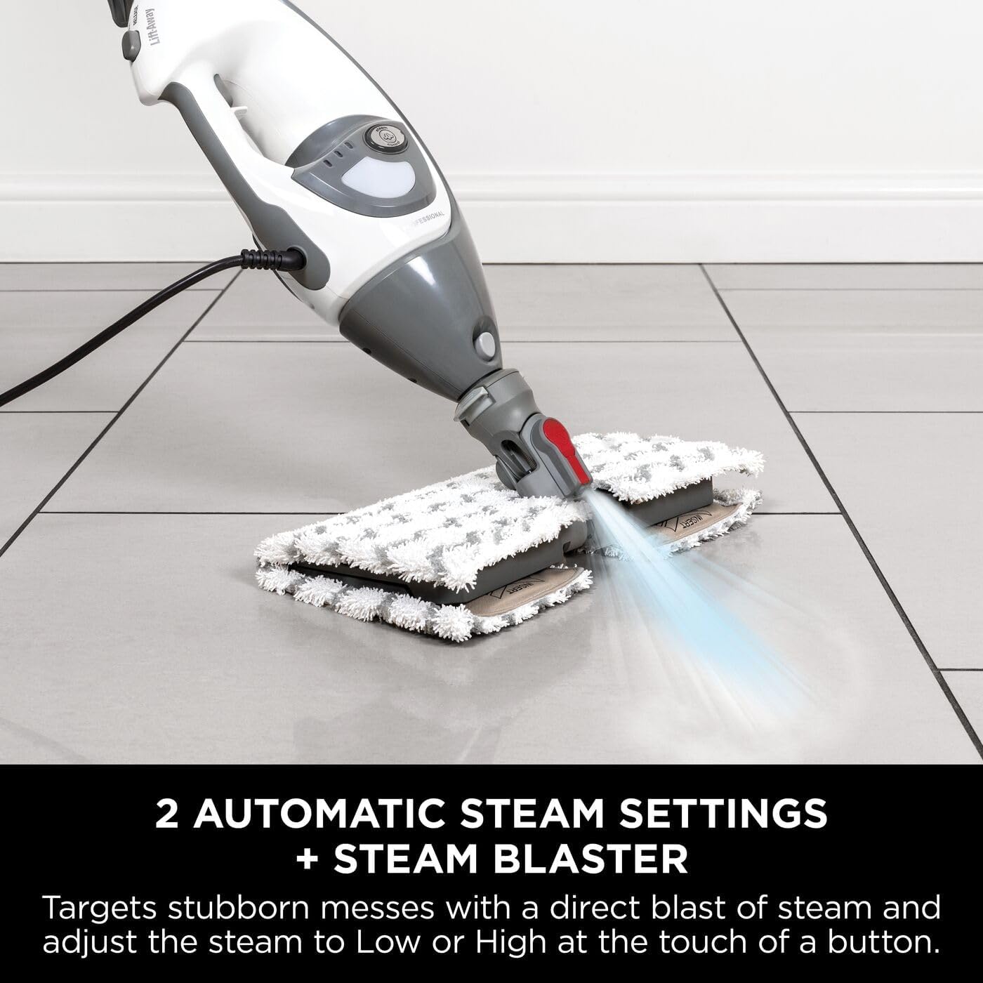Thumbnail 4 de Shark Floor & Handheld Steam Cleaner S6005UK (Grey/White) – steam mop with Klik n’ Flip and lift-away