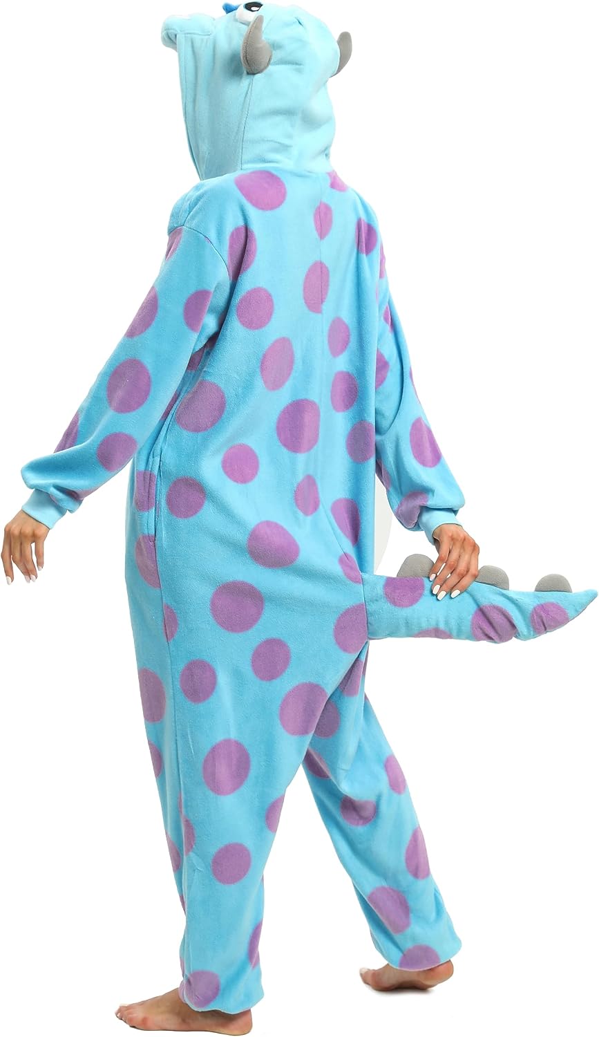 Detalle de NAITOKE Halloween Adult Fleece Onesie Pajamas, Cartoon Cosplay Design