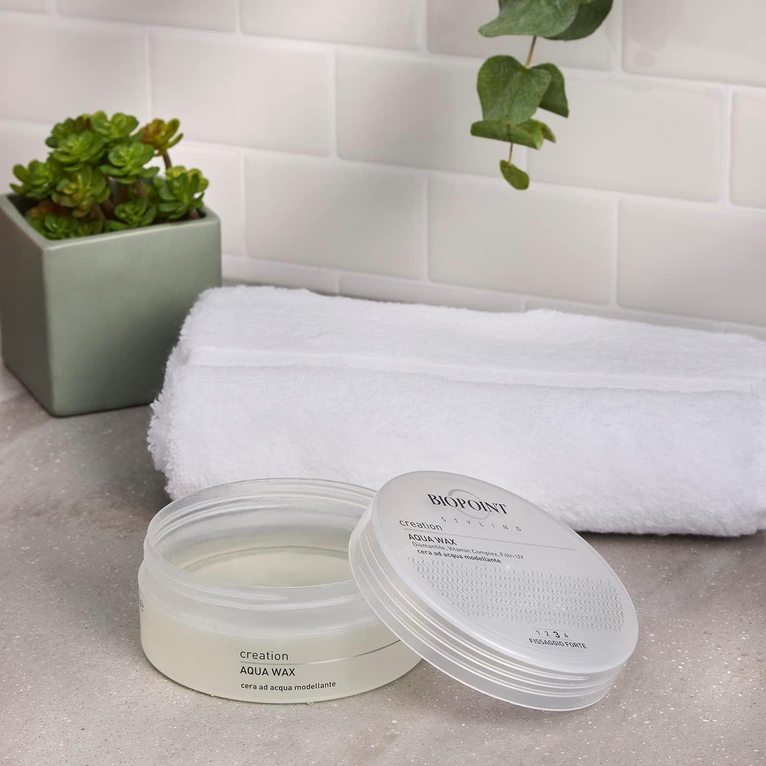 Detalle de Biopoint Styling - Aqua Wax: cera modellante a base d'acqua per look bagnati, 100 ml