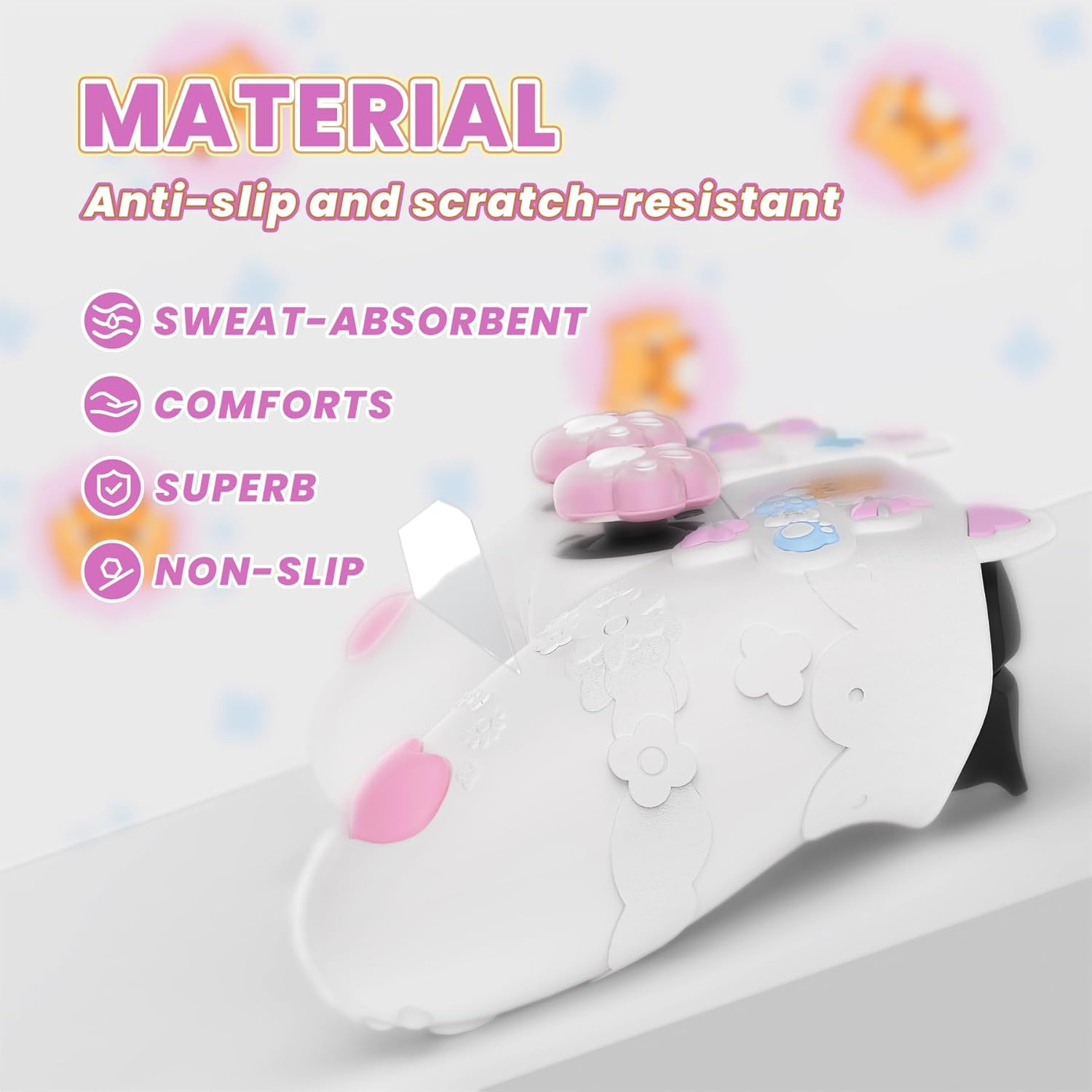 Detalle de PlayVital Cute Spring Lesser Panda PS5 controller cover