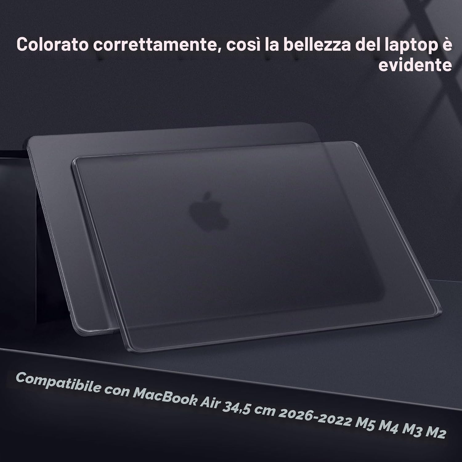 Detalle de MOSISO Custodia per MacBook Air 13 / 13,6” (A2681/A3113/A3240/A3449) – Ultra sottile, anti-impronte e senza ingombro