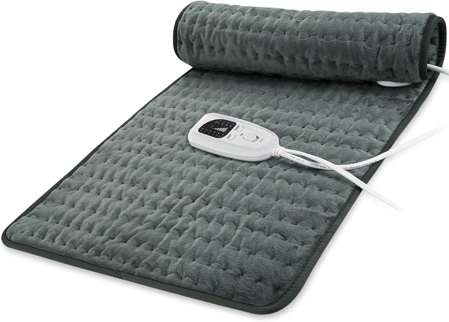 Thumbnail 6 de Electric Heating Pad with 6 Heat Settings and Auto Shut Off (24" x 12") in Dark Gray