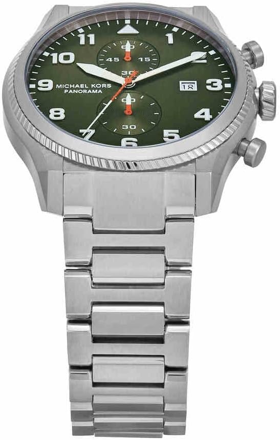 Thumbnail 3 de Michael Kors Herren-Uhren Analog Quarz 32029933 – 100-m-Wasserschutz & grünes Zifferblatt
