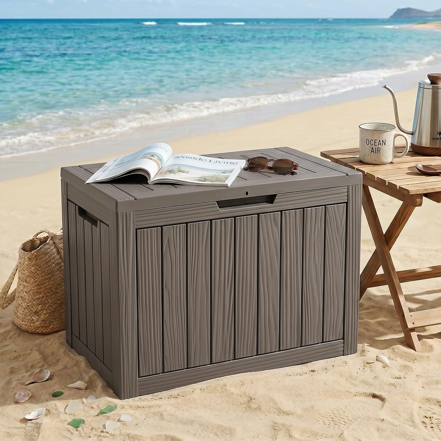 Thumbnail 6 de EFU A122A Outdoor Storage Box, Waterproof Gray Resin with Lockable Design