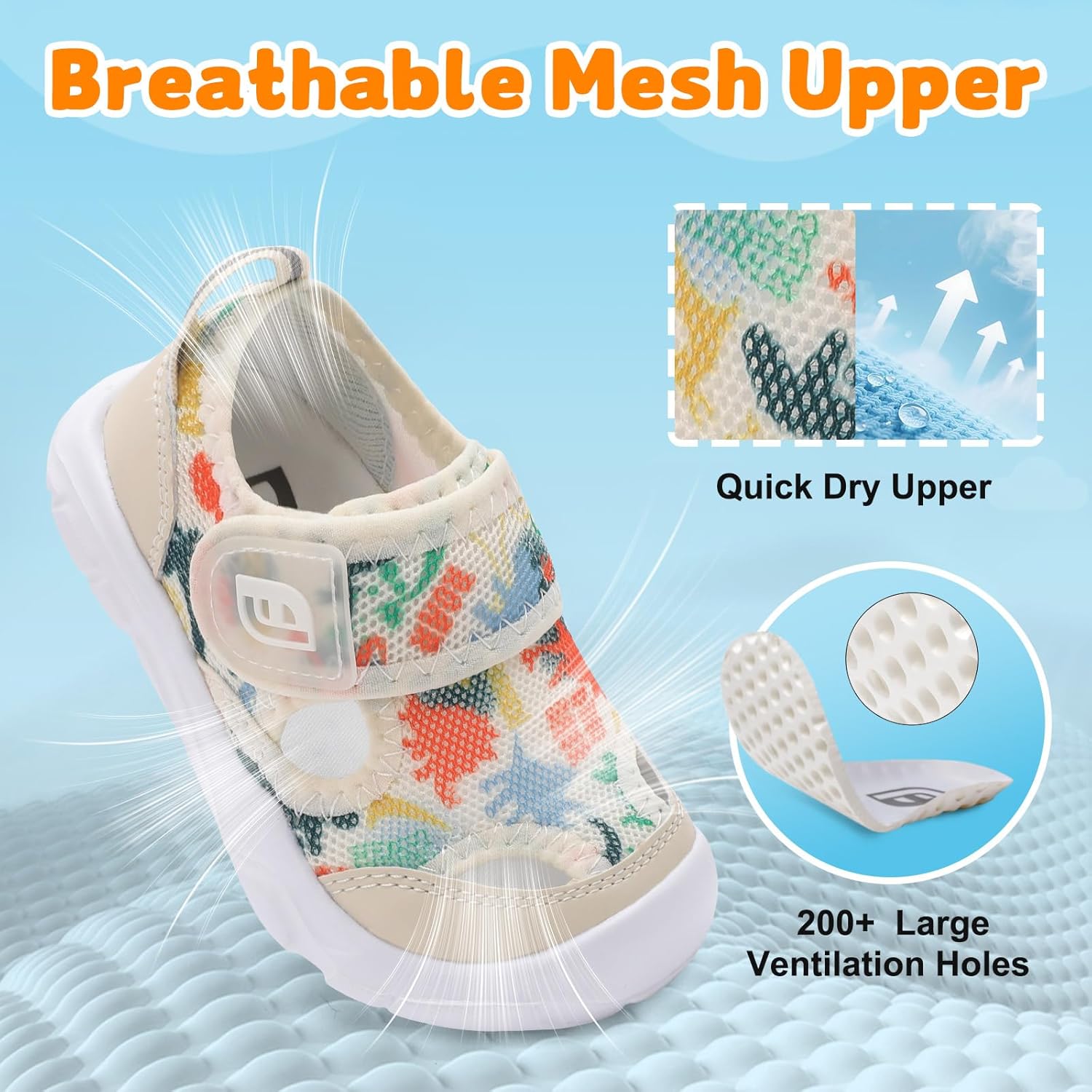 Thumbnail 3 de JOINFREE Baby & Toddler Water Shoes Swim Sandals – Non-slip, Quick-dry Mesh Aqua Socks for First Walkers