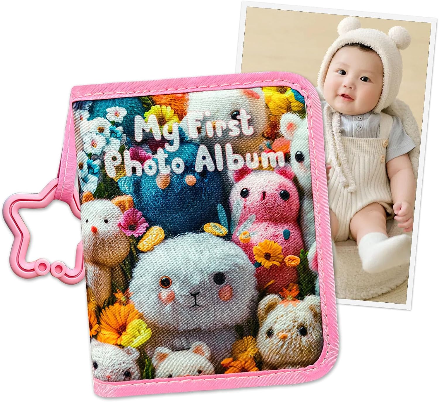 Detalle de ABCKEY Baby Photo Album, 17-Photo Capacity