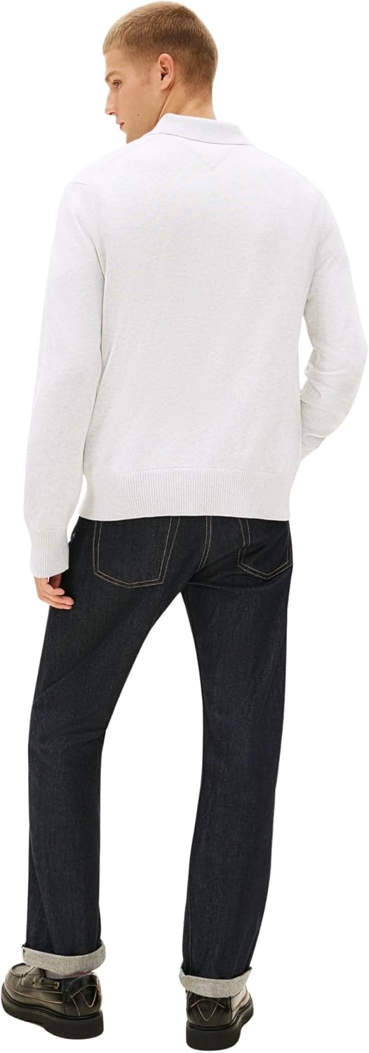 Detalle de Tommy Jeans Pull-Over Homme : authenticité et confort durable