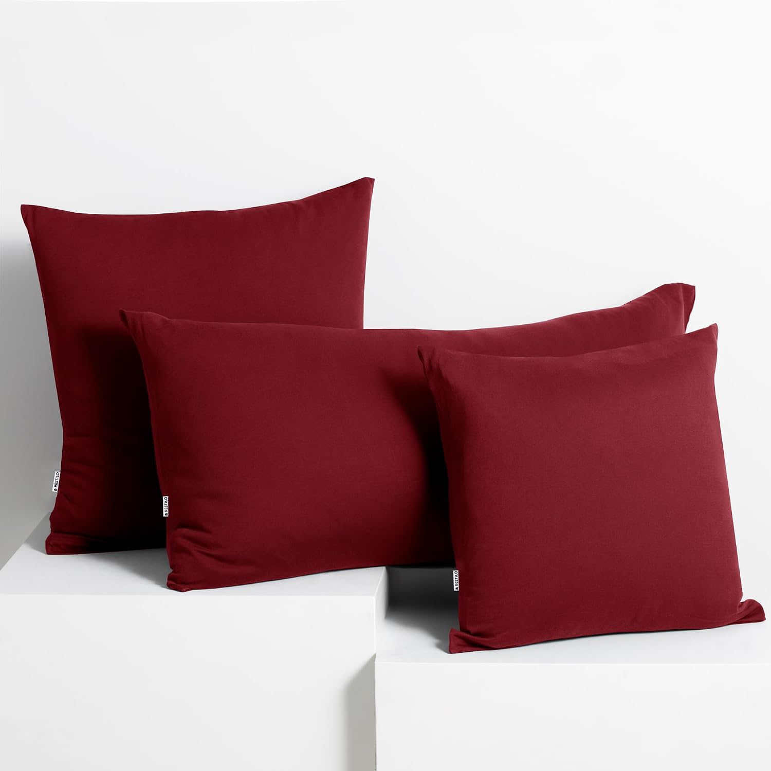 Detalle 2 de DecoKing Amber örngott, 2-pack 40 x 40 cm i kammad bomull med dragkedja