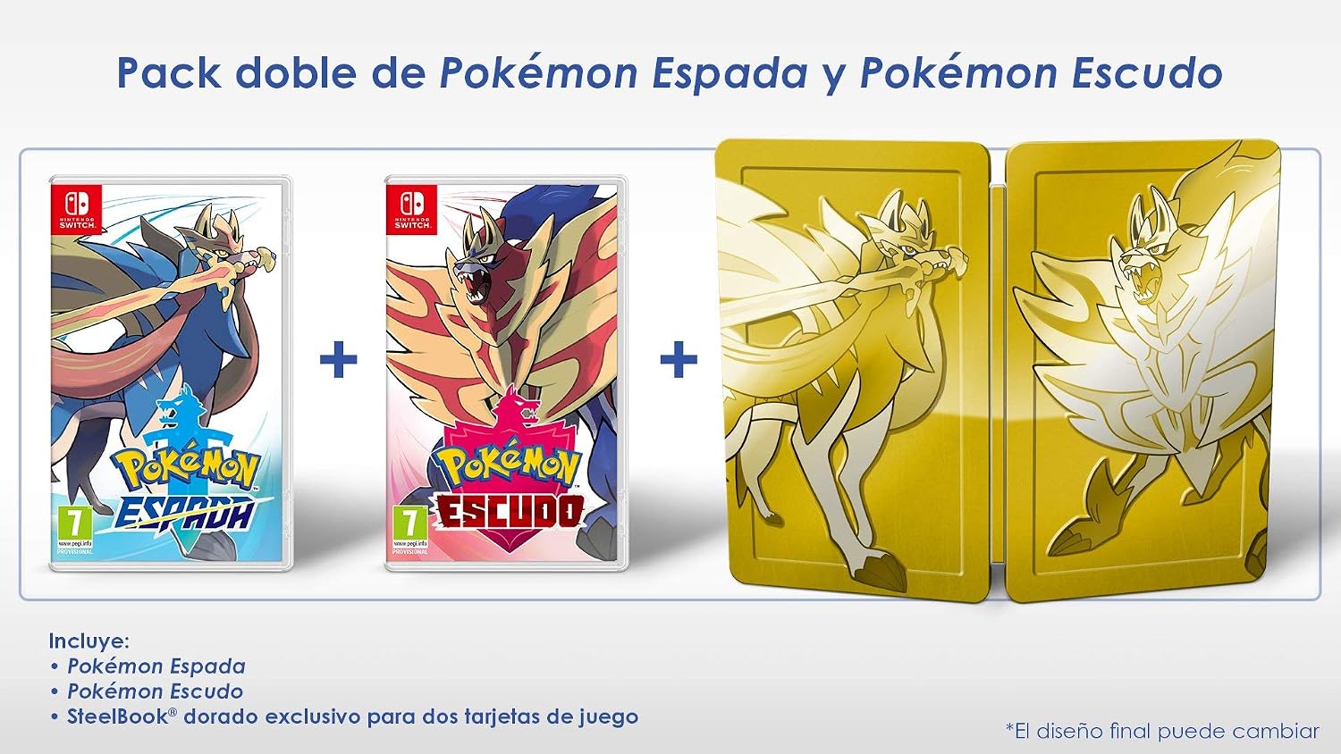 Detalle de Pokémon: Espada para Nintendo Switch: una aventura de rol con Dinamax y Legendarios