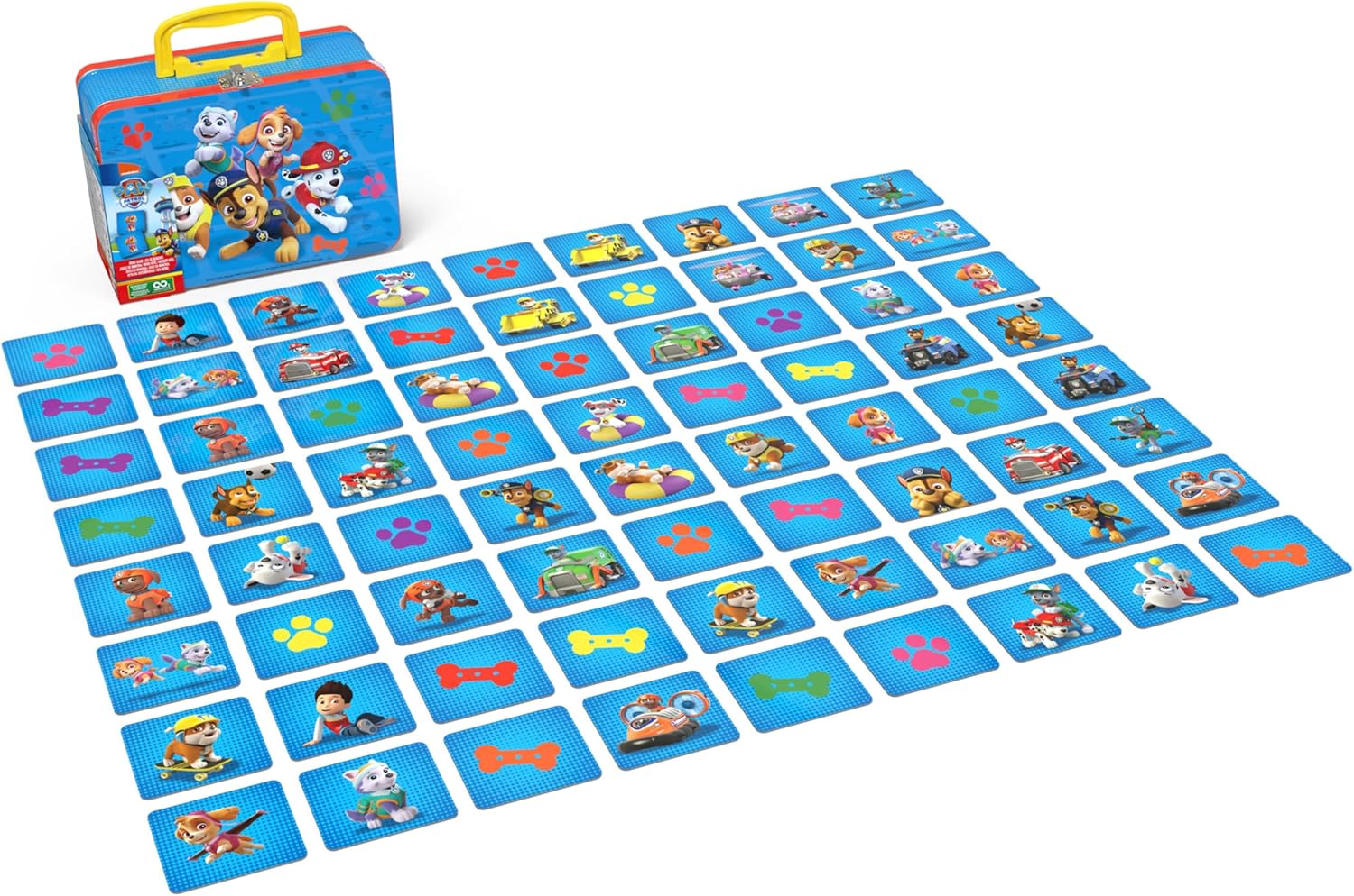 Detalle de Spin Master Games Patrulla Canina Memory 🐶 Juego de Mesa con 72 Cartas