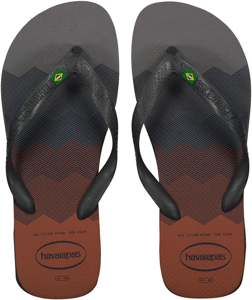 Detalle de Havaianas Brasil Logo infradito iconiche con suola antiscivolo, unisex adulti