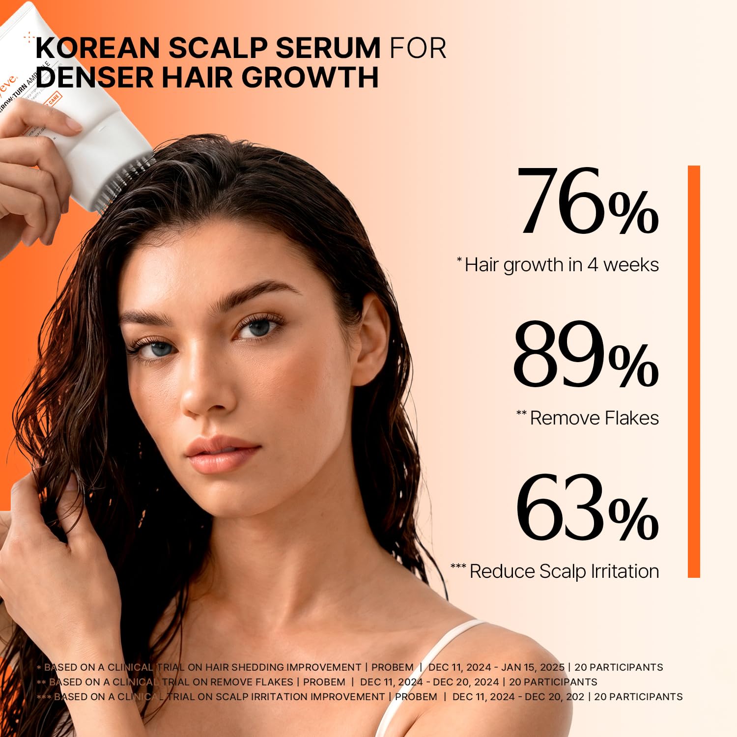 Detalle 2 de lilyeve GROWTURN Exosome Hair Growth Serum with Built-In Brush, 3.38 fl oz