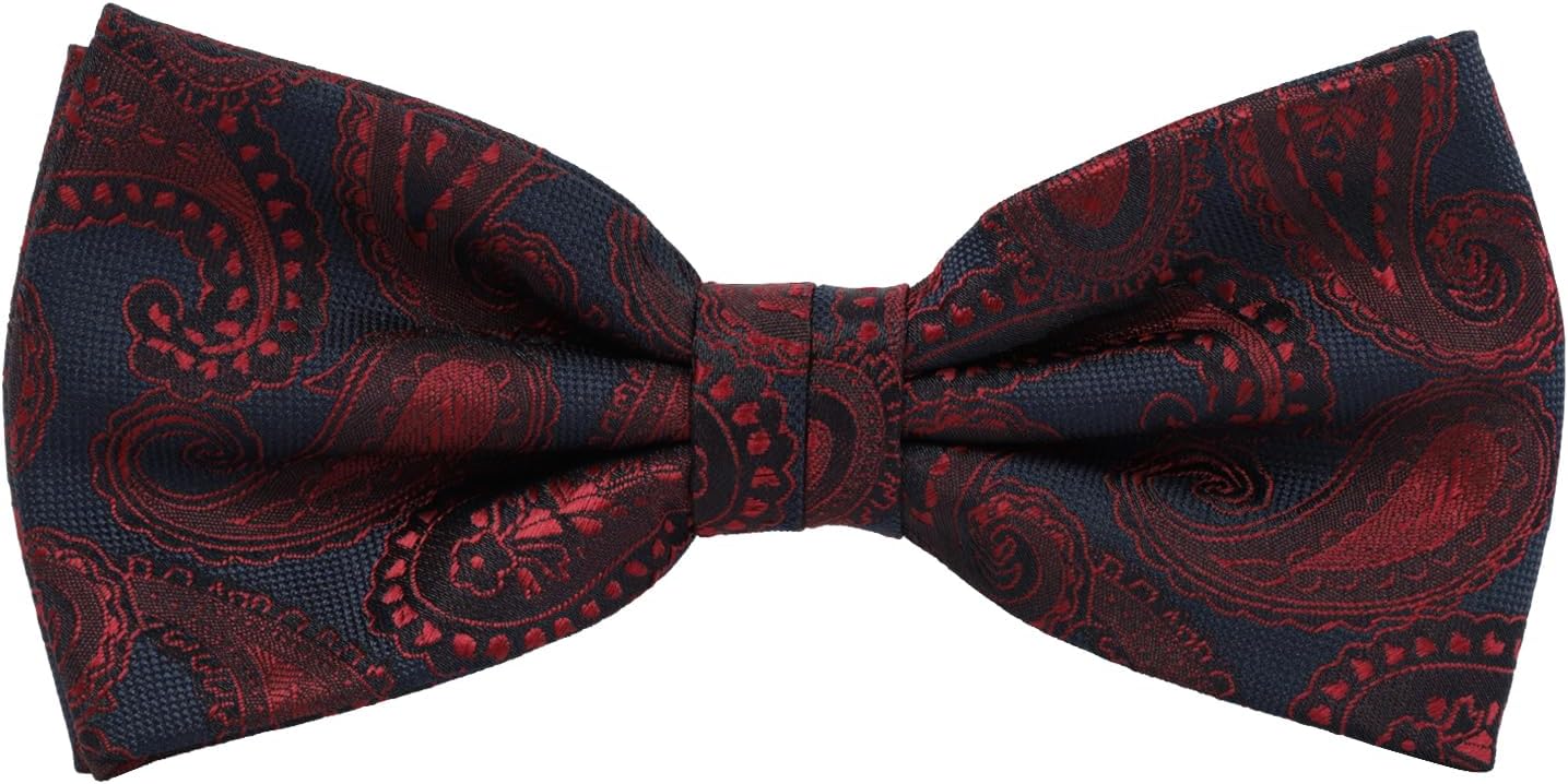 Thumbnail 3 de PAPA LEGGENDA Paisley Pre-Tied Bow Tie, Silk Blend