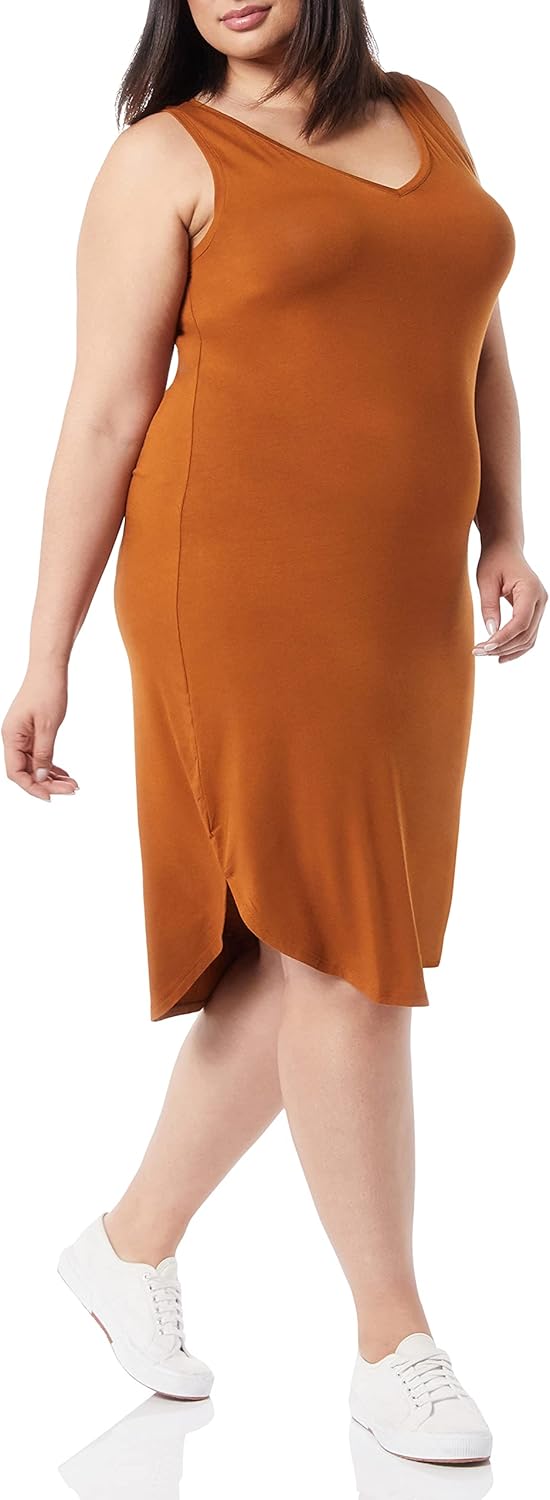 Thumbnail 6 de Amazon Essentials Women’s Sleeveless Regular-Fit V-Neck Jersey Midi Dress (Previously Daily Ritual)