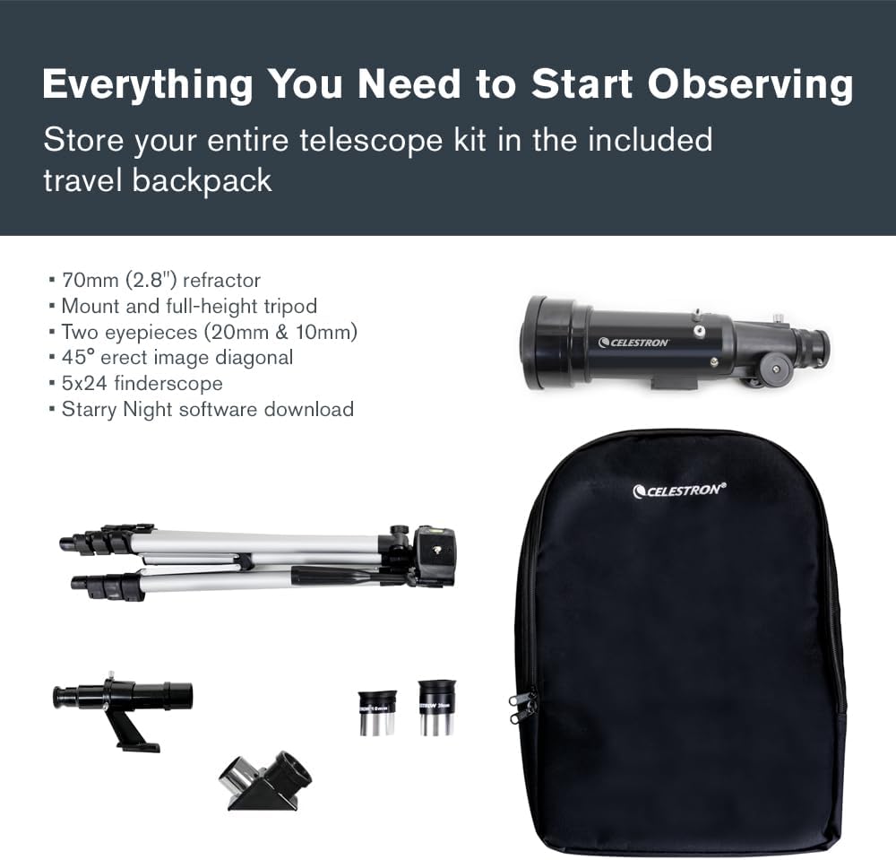 Thumbnail 4 de Celestron Travel Scope 70 70mm Refractor Telescope