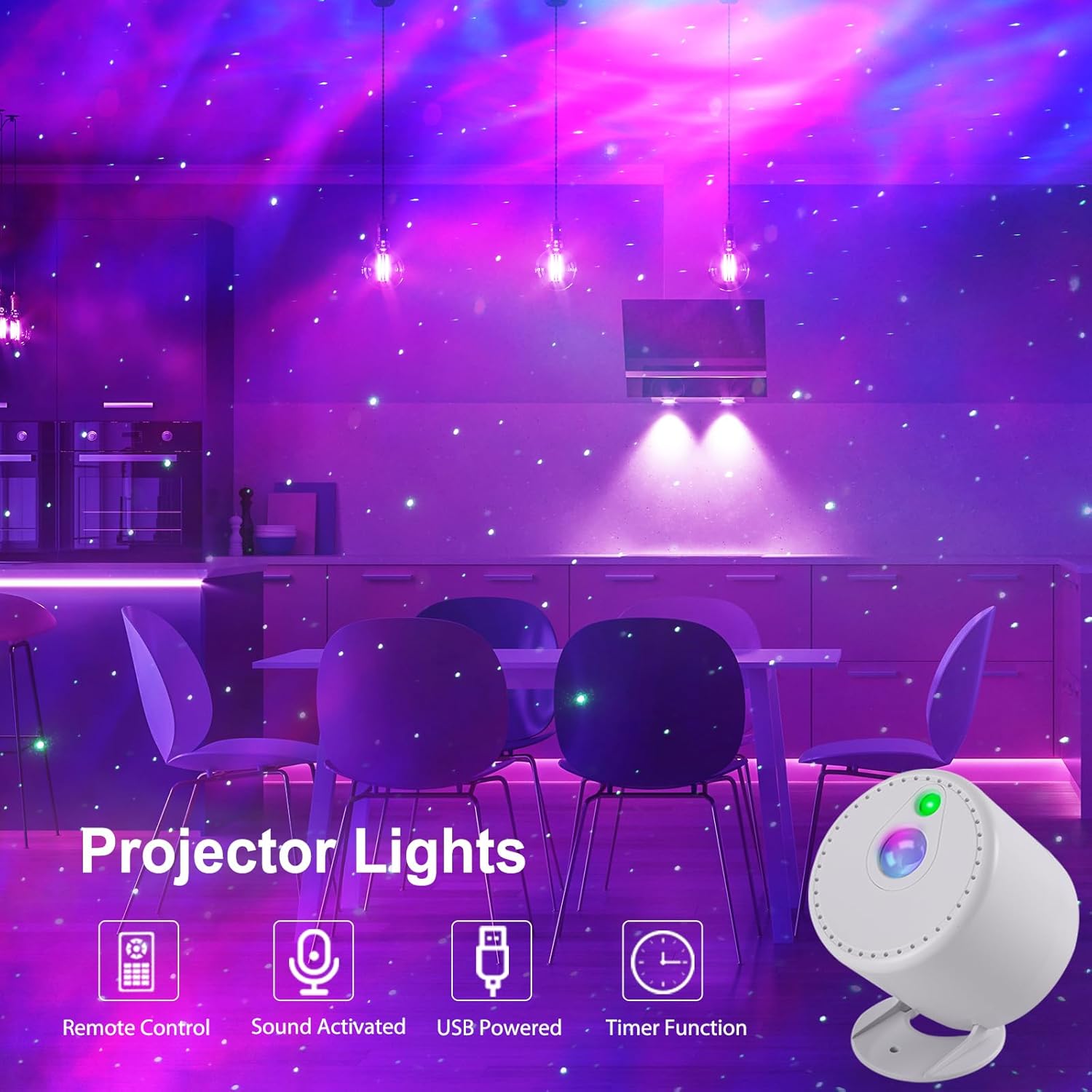 Thumbnail 6 de LED Star Galaxy projector with remote