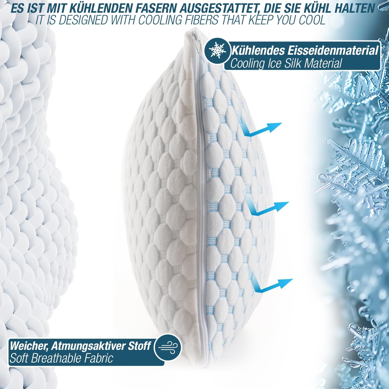 Thumbnail 1 de alkamto Travel & Camping Memory Foam Pillow 19.6in